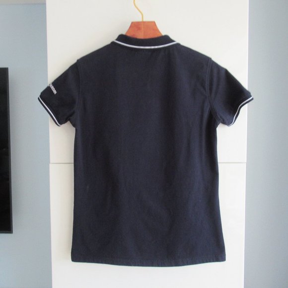 ULYSSE NARDIN Women's T-Shirt Size S Short Sleeve Embroidered Logo Cotton Blue - Picture 2 of 11